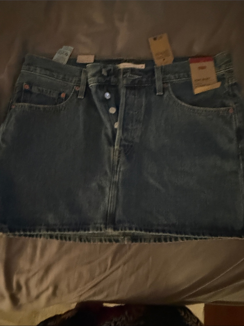 Levi's Men's Vintage-Style Button-Fly Dark Blue Jeans